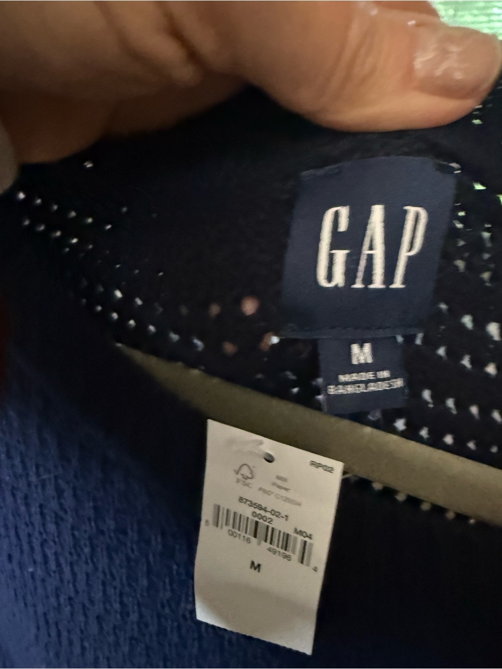 GAP NWT navy blue Crochet Short Sleeve Midi Dress - Picture 2 of 9